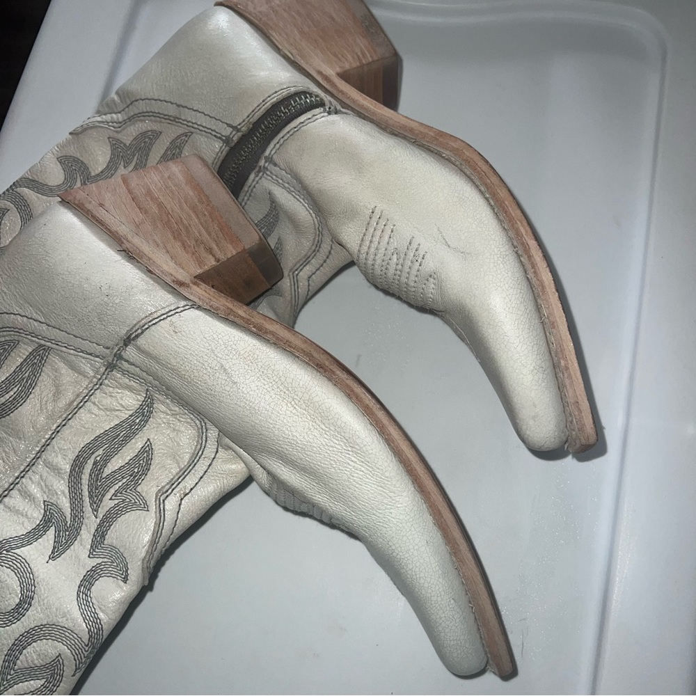 Liberty Black Allie Nite Life White/Beige Cowgirl Boots - Picture 9 of 10